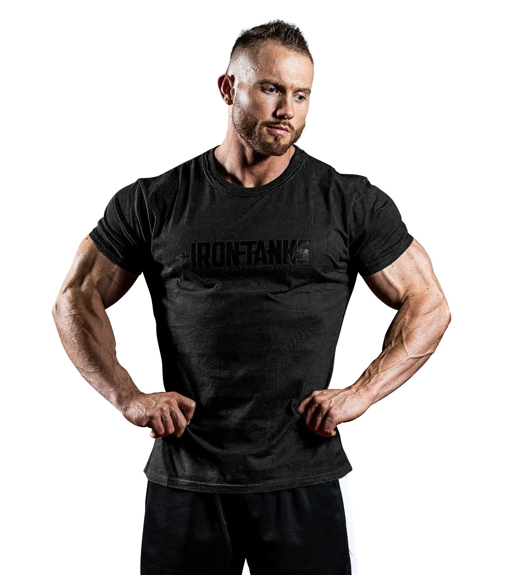 Military Muscle Tee II - Jaguar Black