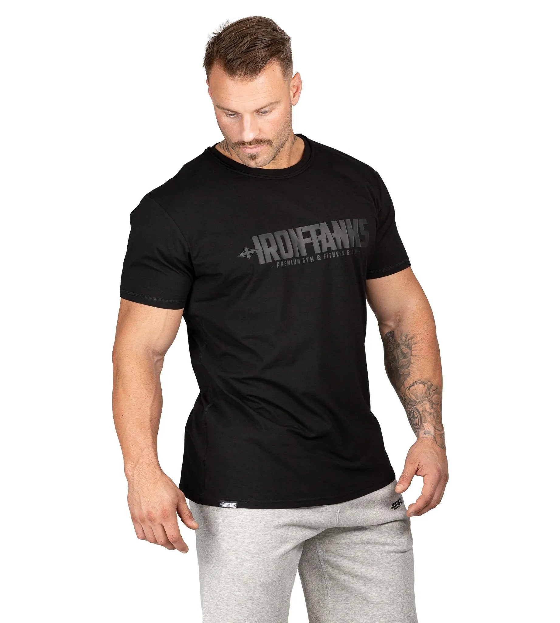 Military Muscle Tee II - Jaguar Black