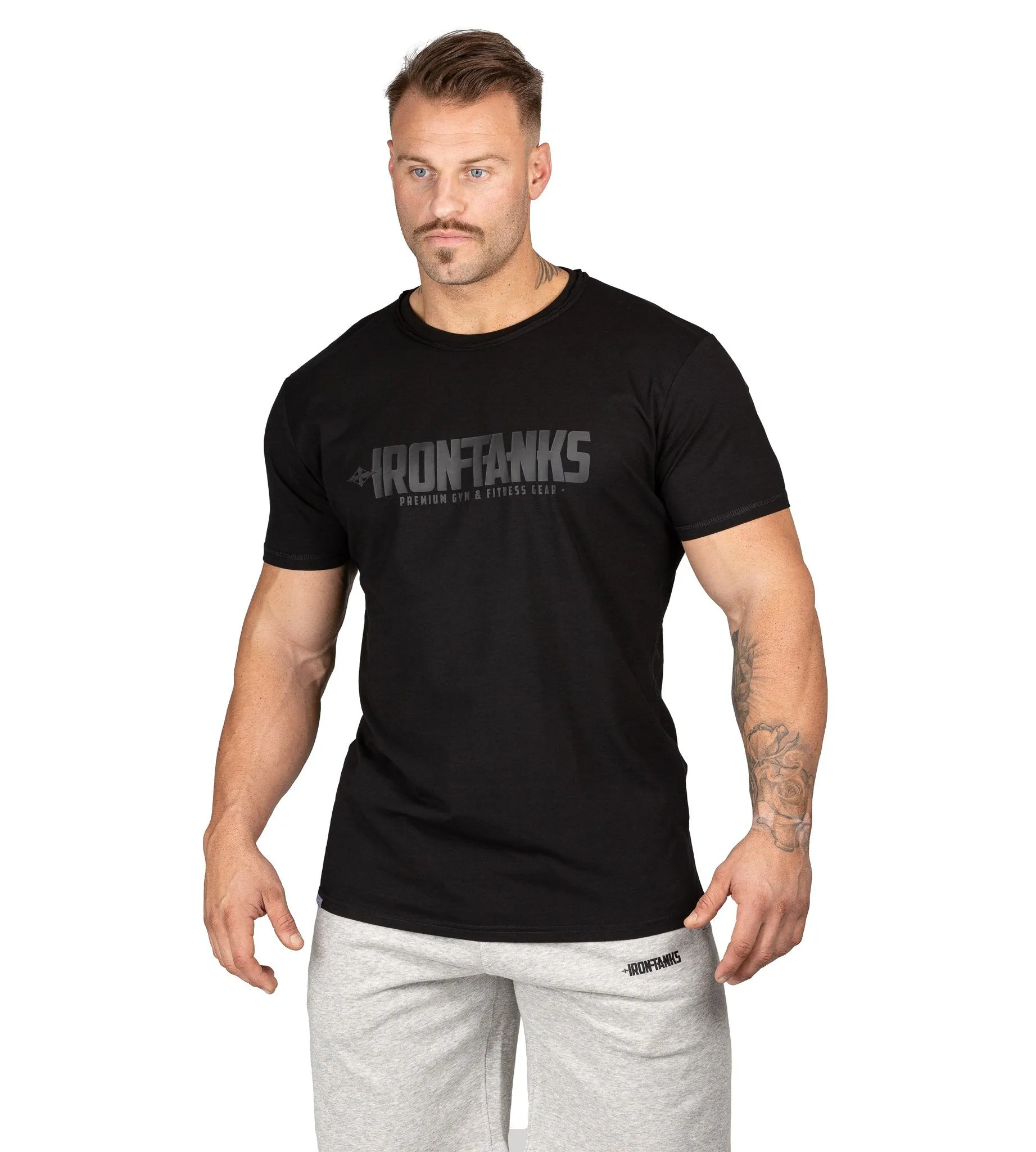 Military Muscle Tee II - Jaguar Black