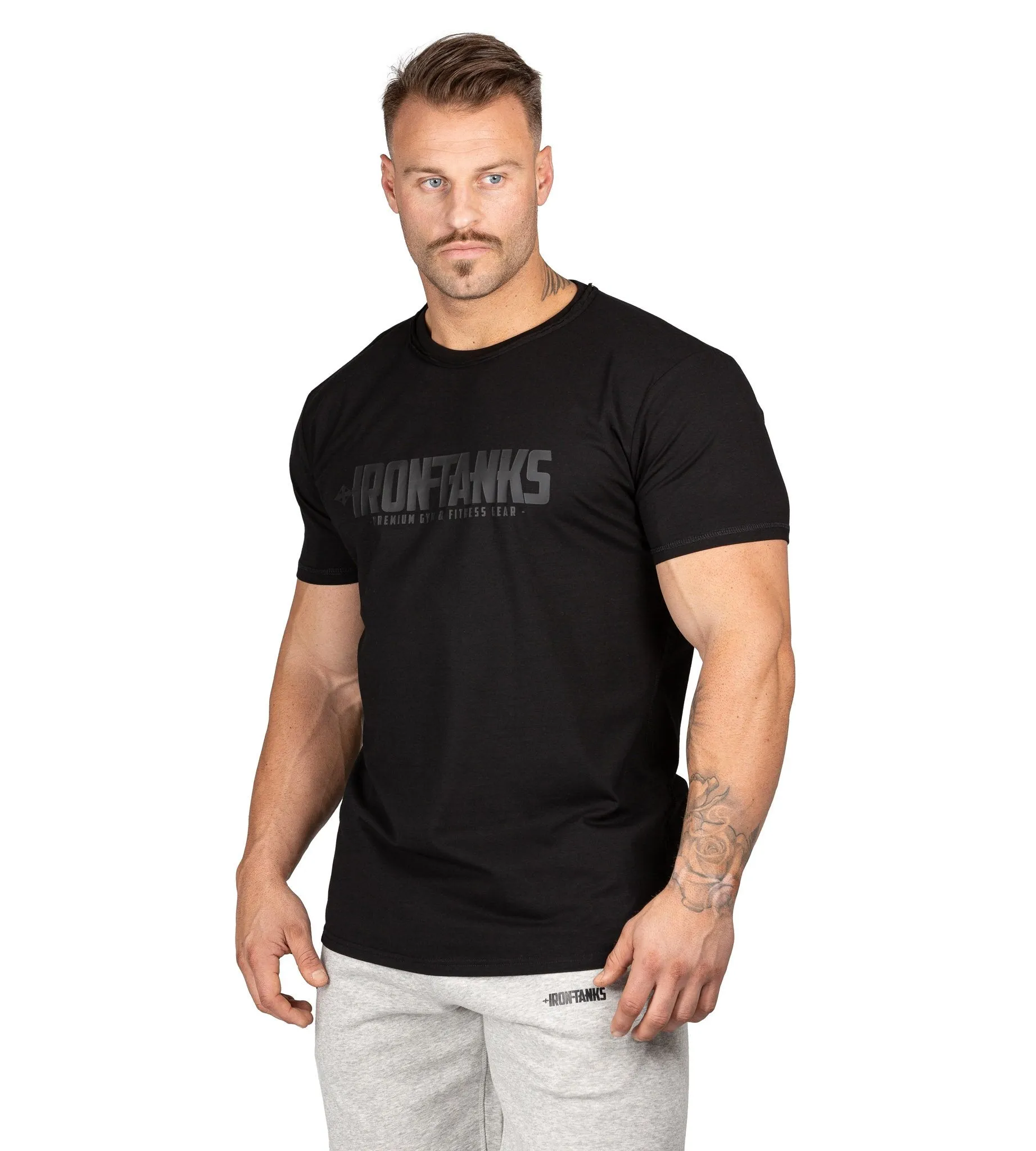 Military Muscle Tee II - Jaguar Black