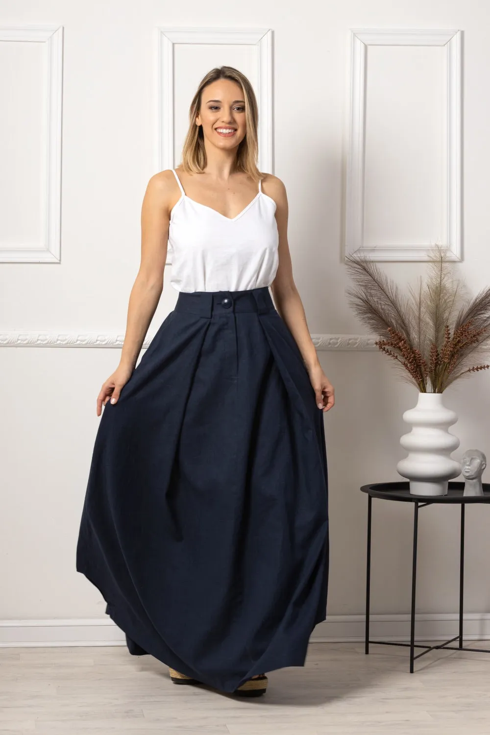 Minimalist Long Bohemian Skirt