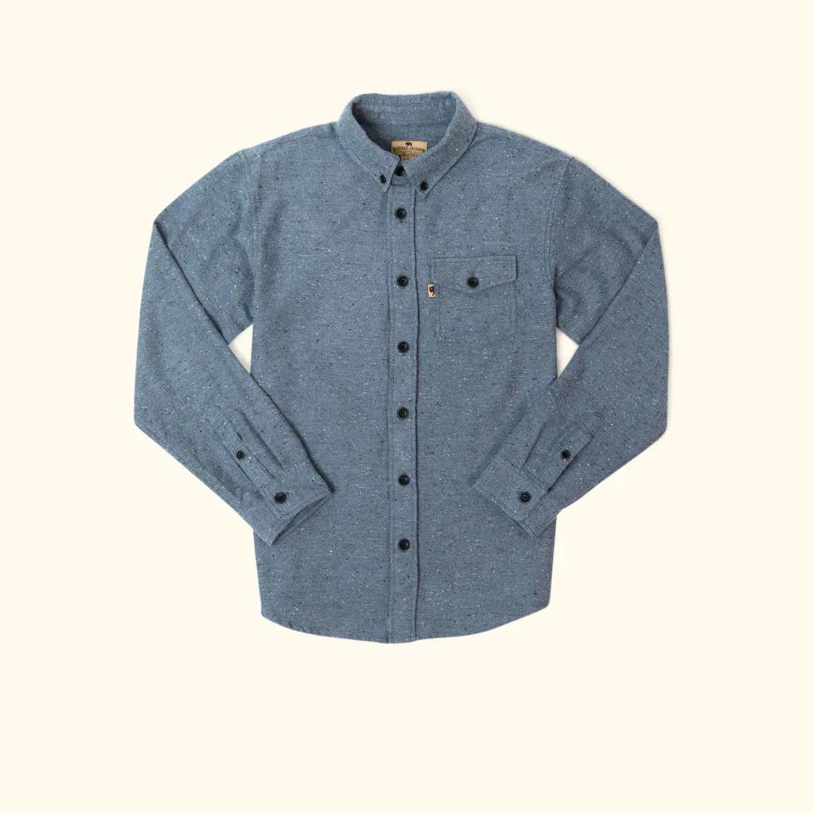 Murphy Fleck Cotton Shirt | Bridgewater Blue