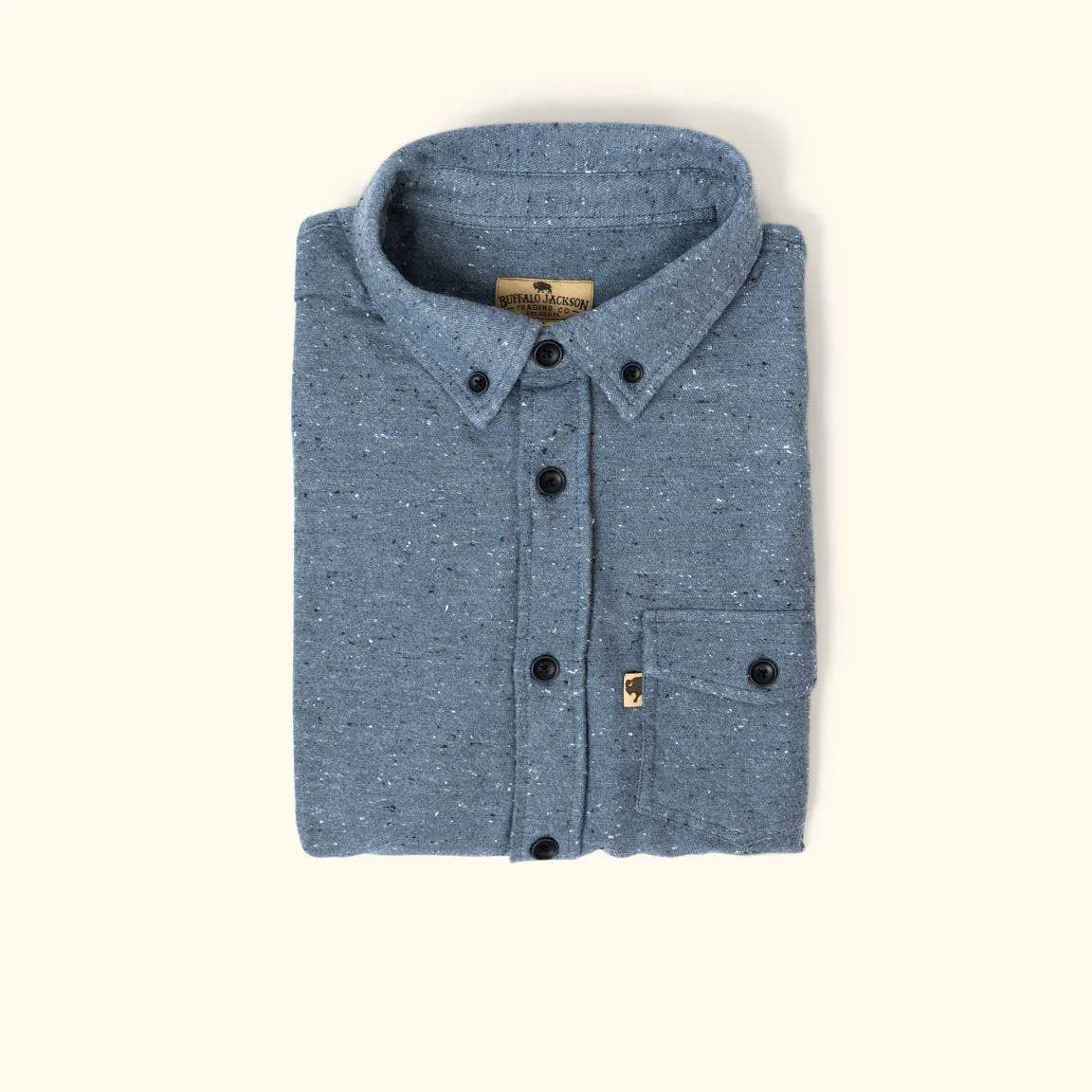 Murphy Fleck Cotton Shirt | Bridgewater Blue