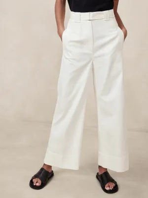 Oceanside Wide-Leg Cropped Pant