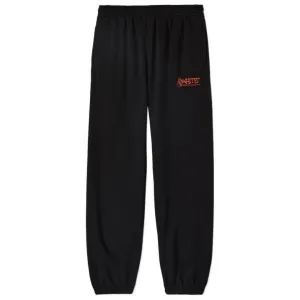 Off-White Graffiti Arrow Crew Design Slim Cuffed Black Sweatpants