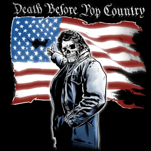 Old Glory | Death Before Pop Country Tee | Classic Country Inspired Zombies