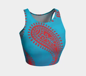 Paisley Passion Athletic Crop Top