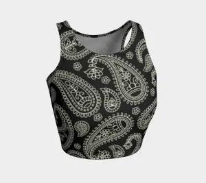 Paisley Peace Athletic Crop Top