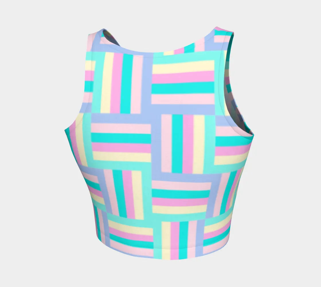 Pastel Matrix Crop Top