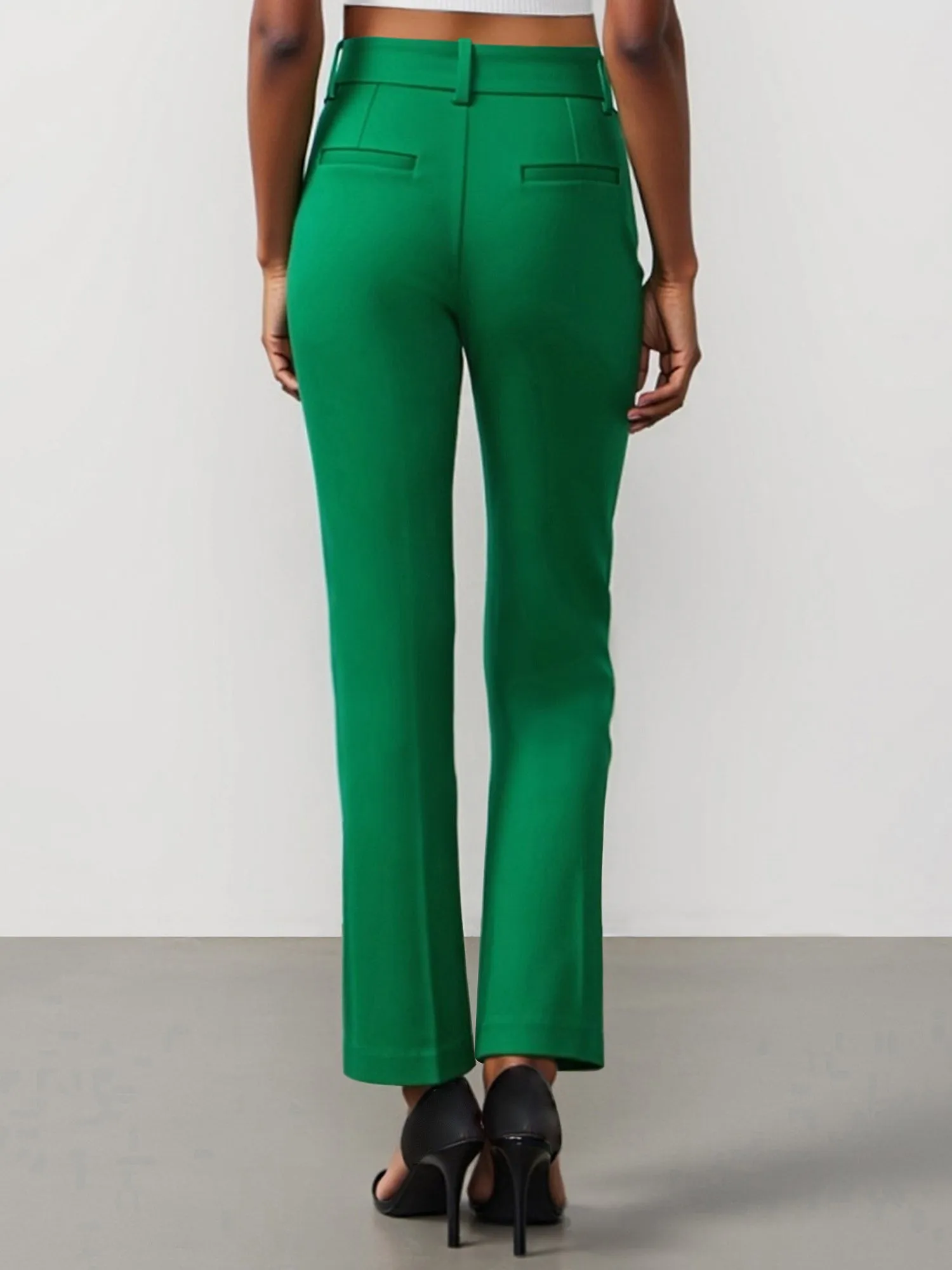 Petite All-Season Stretch Mid Rise Bootcut Pant