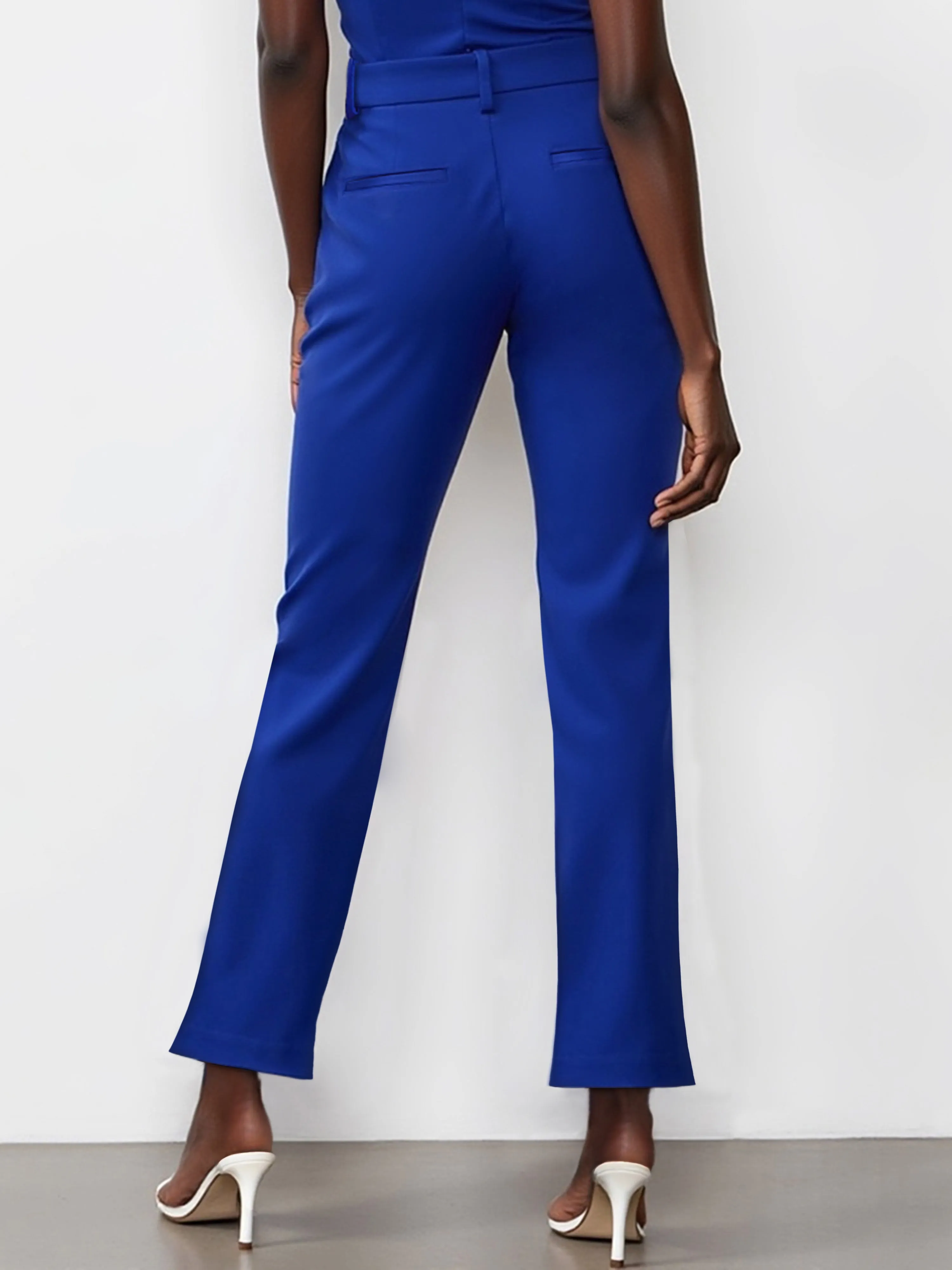 Petite All-Season Stretch Mid Rise Bootcut Pant