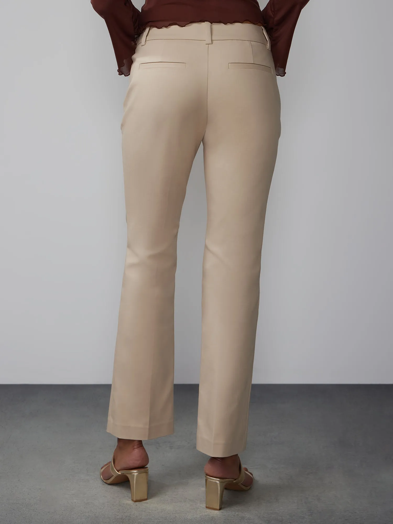 Petite All-Season Stretch Mid Rise Bootcut Pant