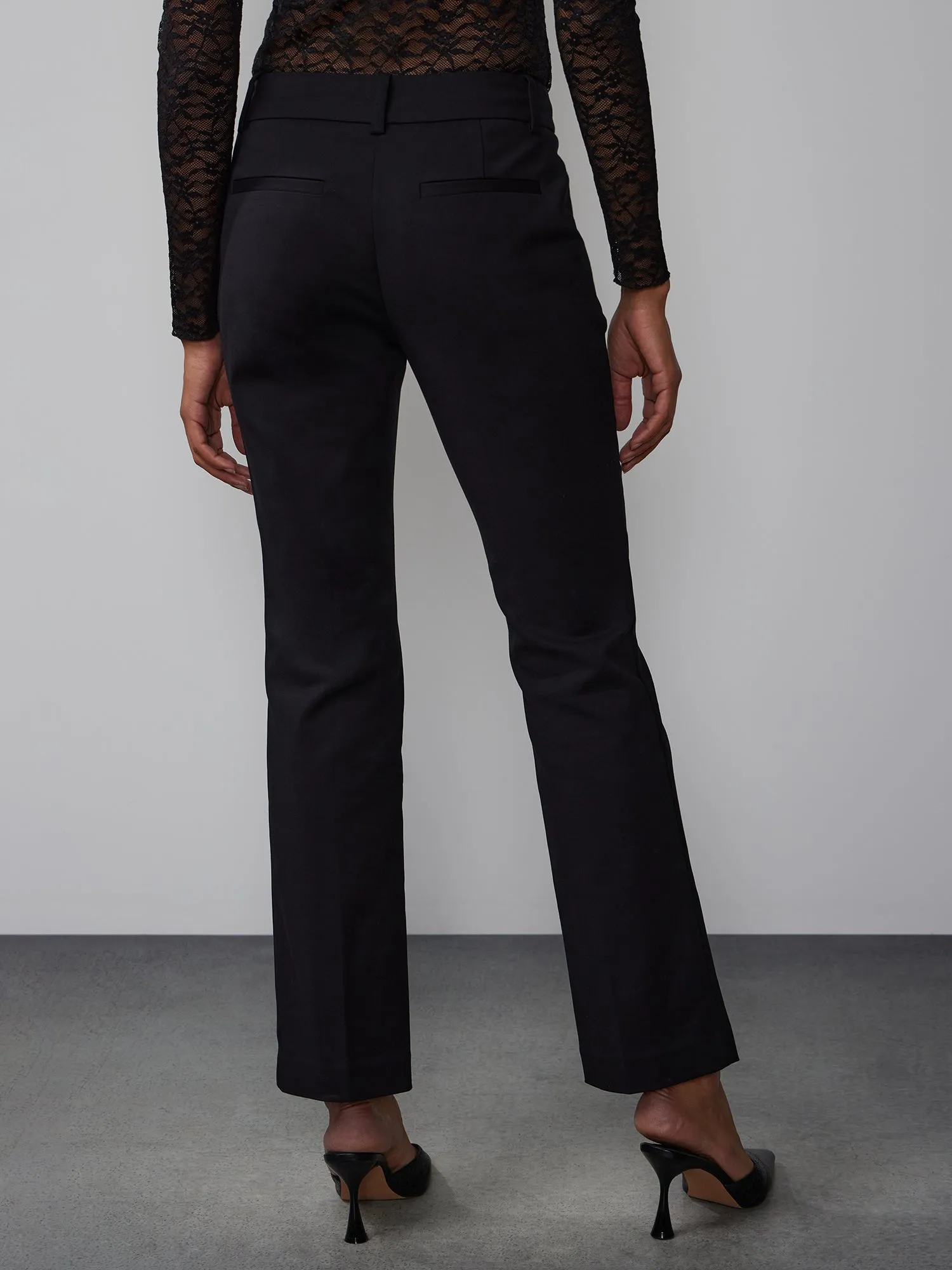 Petite All-Season Stretch Mid Rise Bootcut Pant