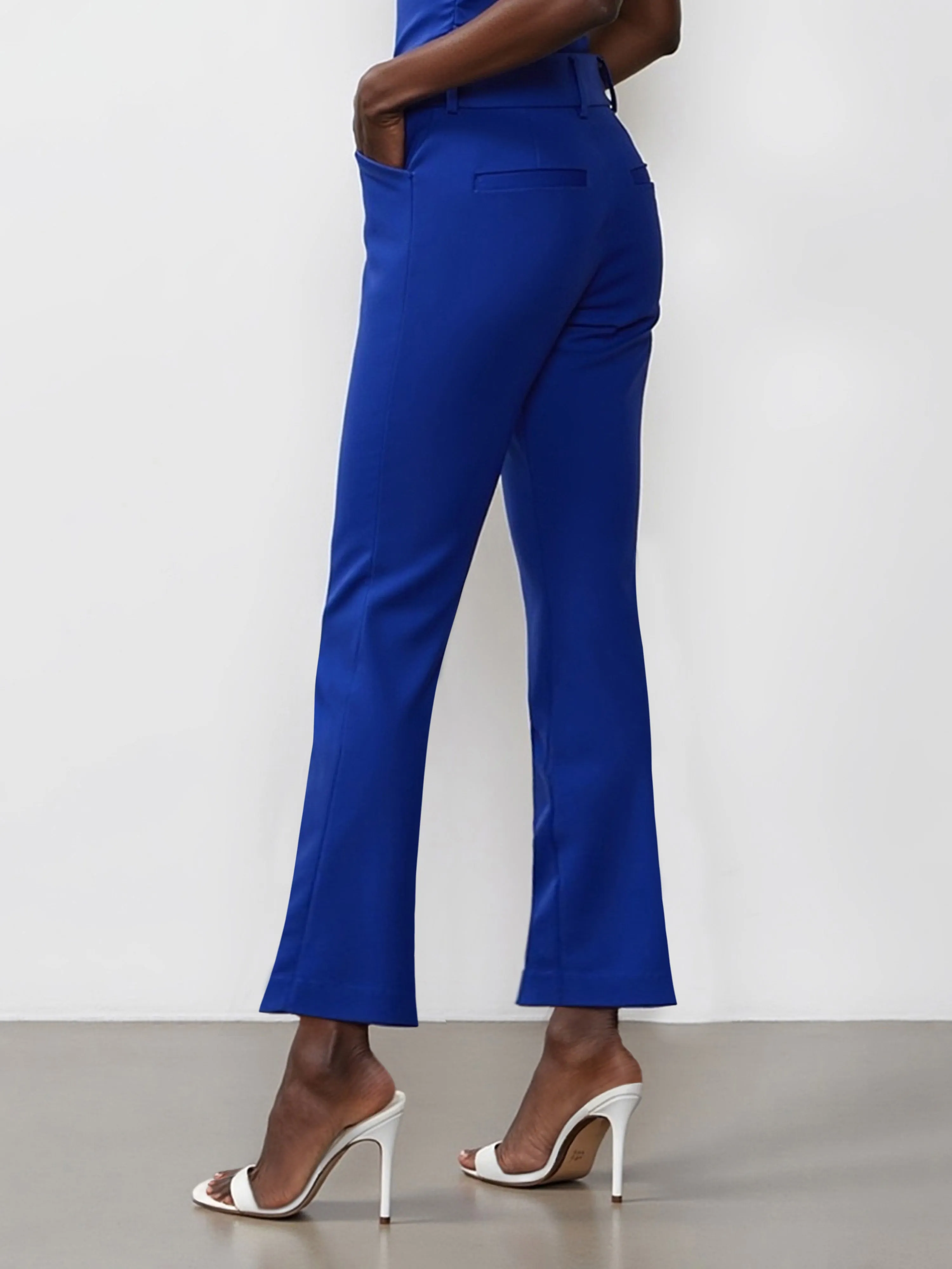 Petite All-Season Stretch Mid Rise Bootcut Pant