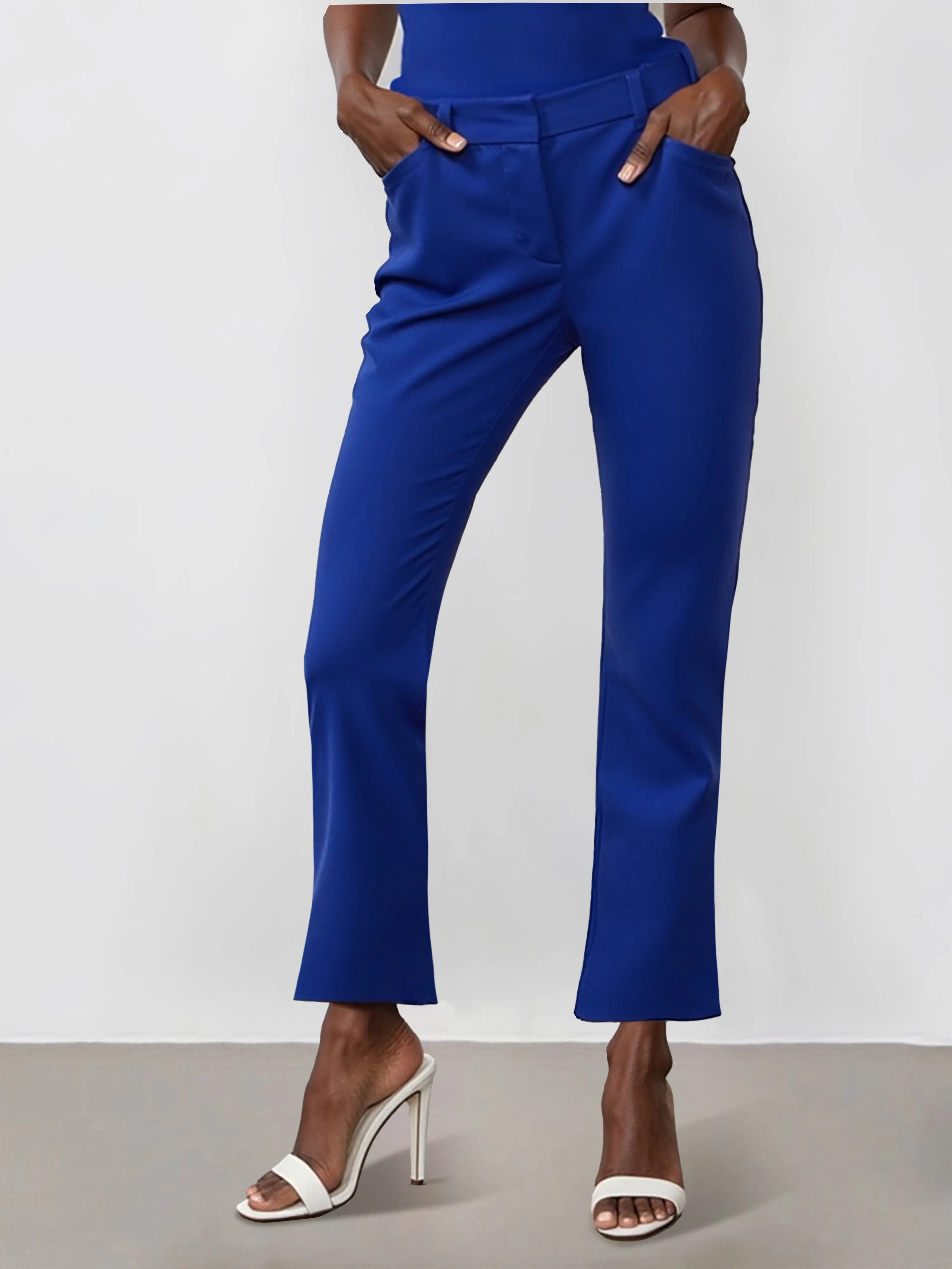 Petite All-Season Stretch Mid Rise Bootcut Pant