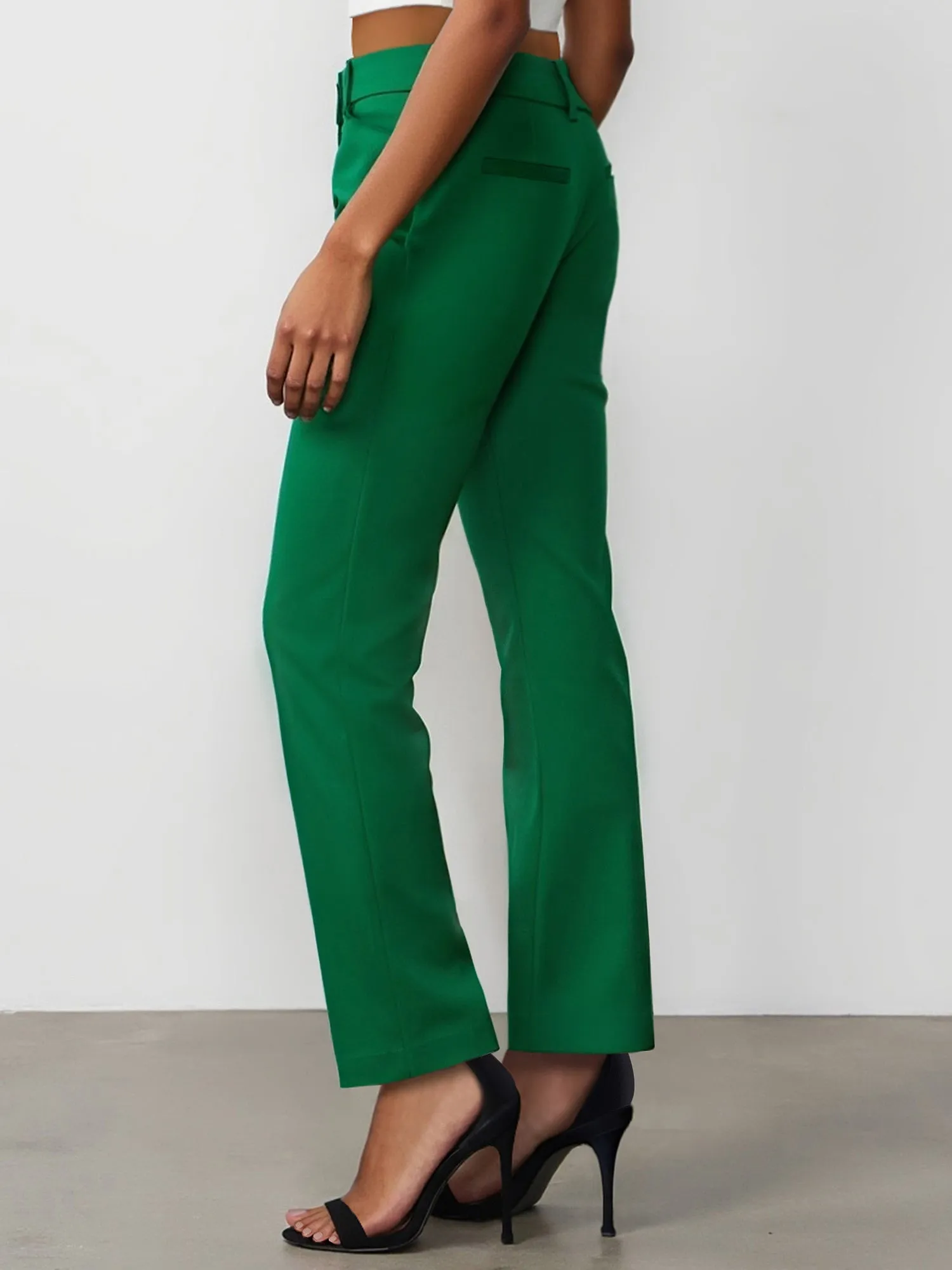 Petite All-Season Stretch Mid Rise Bootcut Pant