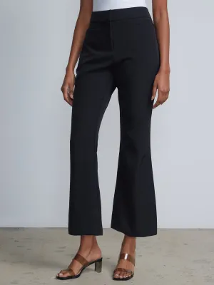 Petite High-Waisted Straight-Leg Kick Crop Pant