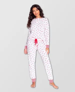 PJ Set Ski Jammie White