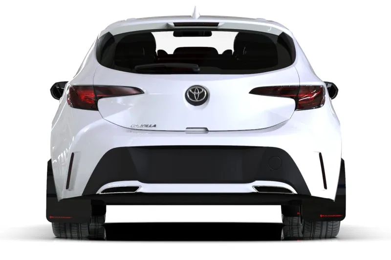 Rally Armor Black UR Mud Flaps w/Red Logo | 2019  Toyota Corolla Hatchback