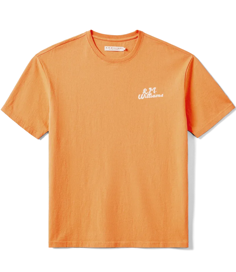 R.M.Williams - Menu T-Shirt - Tangerine