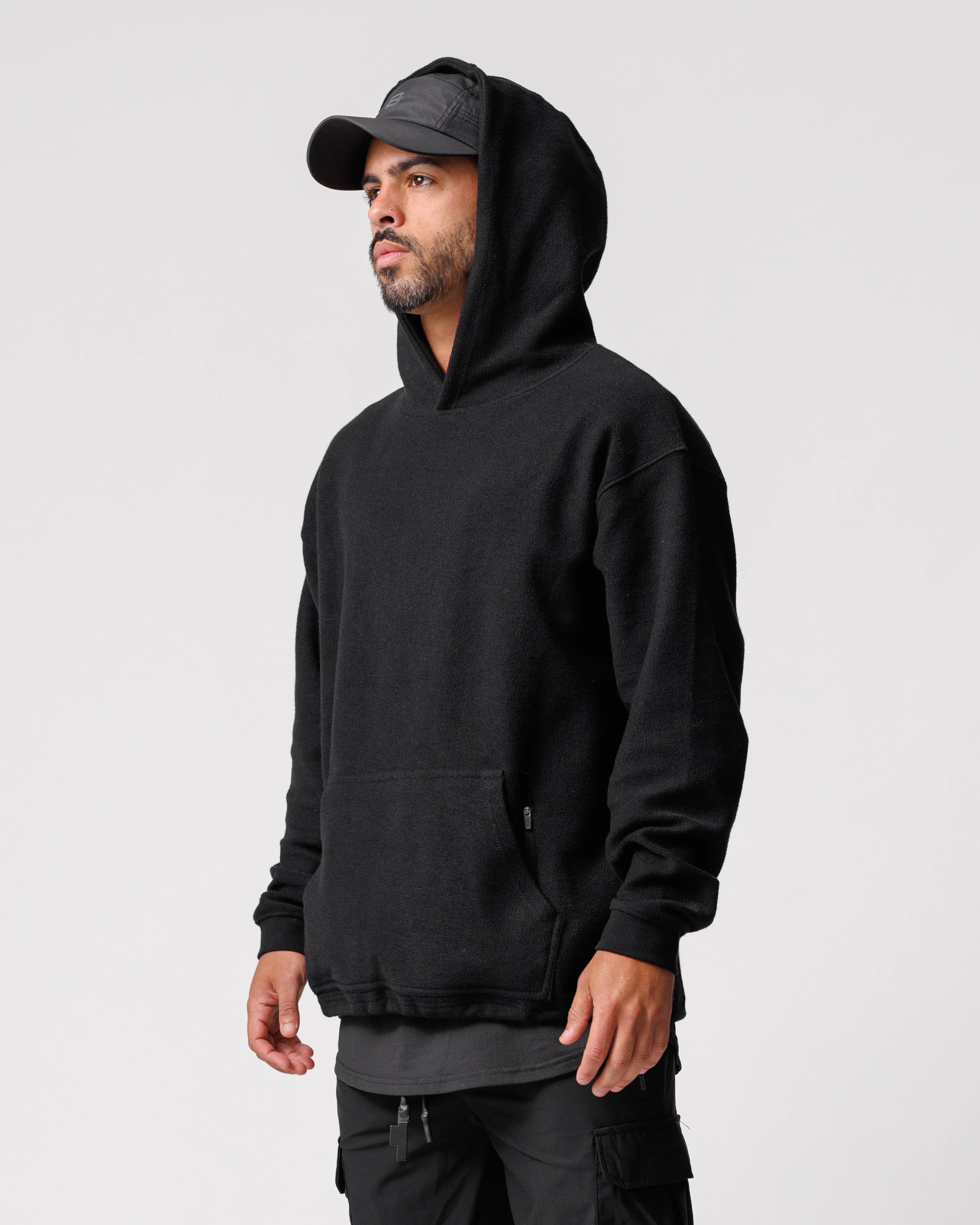 Rough-Knit Hoodie