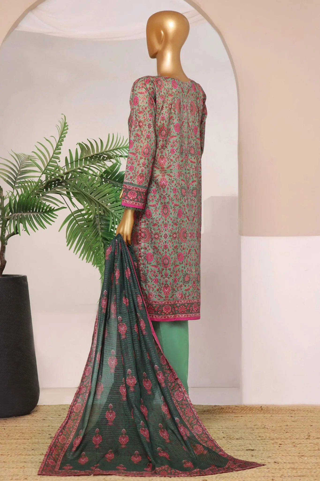 Rozaana By HZ Stitched 3 Piece Prints Lawn Collection'2024-PZD-703