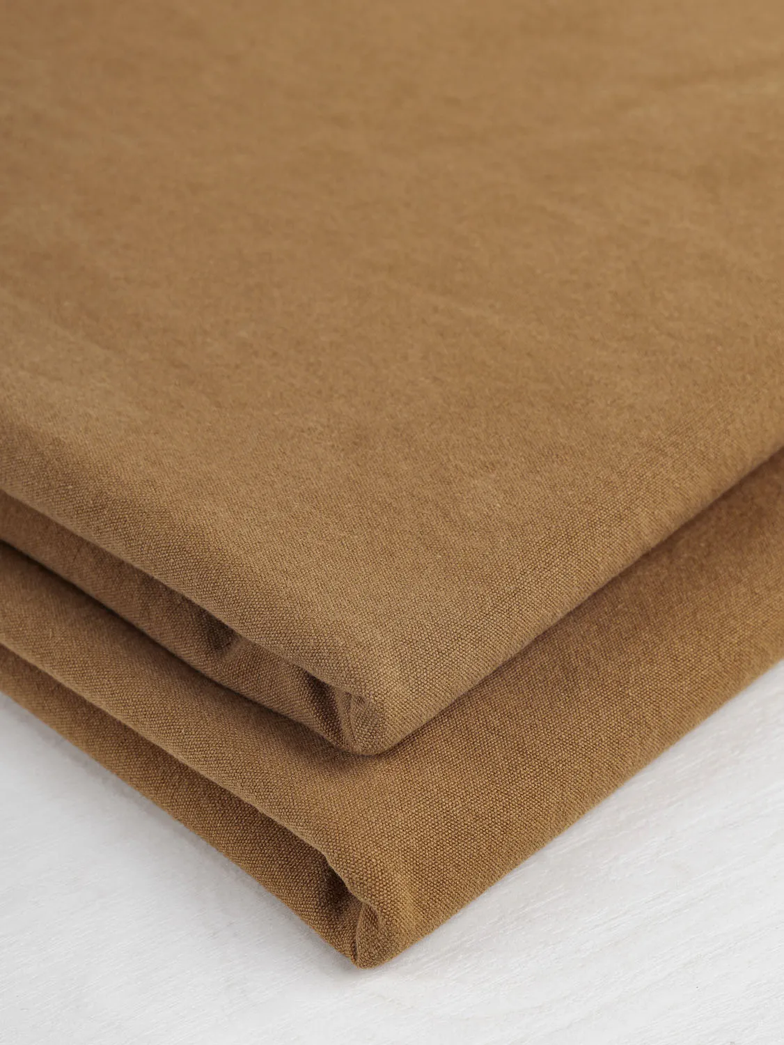 Substantial Organic Cotton Broadcloth - Caramel - Swatch