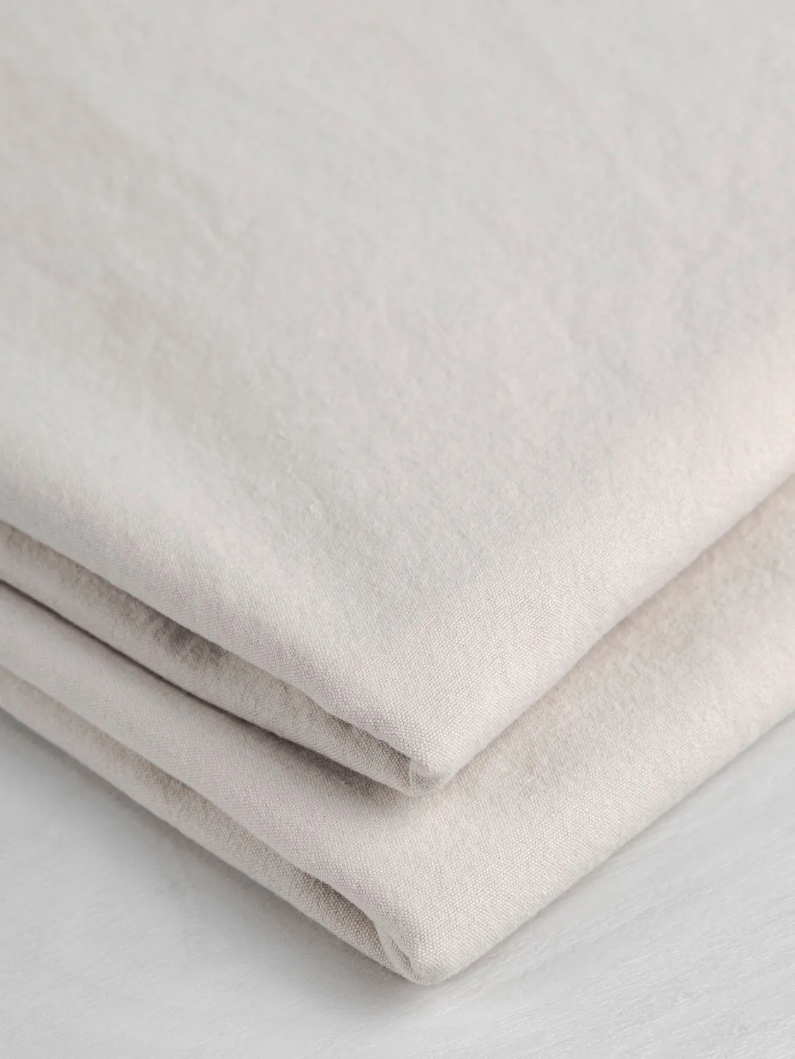 Substantial Organic Cotton Broadcloth - Ivory - Swatch