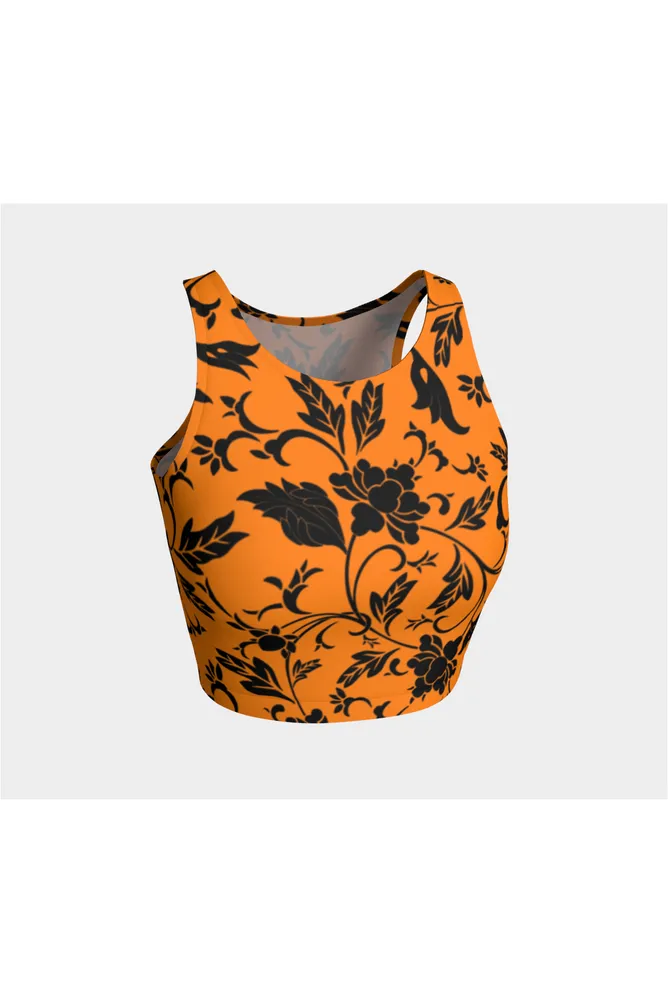 Turmeric Floral Silhouette Athletic Top