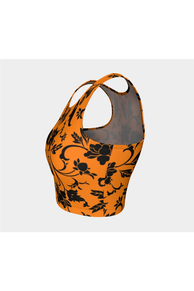 Turmeric Floral Silhouette Athletic Top