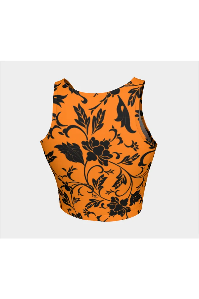 Turmeric Floral Silhouette Athletic Top