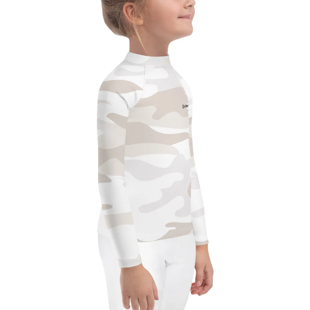 UPF 50 RASH GUARD WHITE CAMO