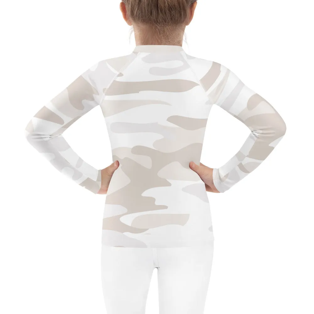 UPF 50 RASH GUARD WHITE CAMO