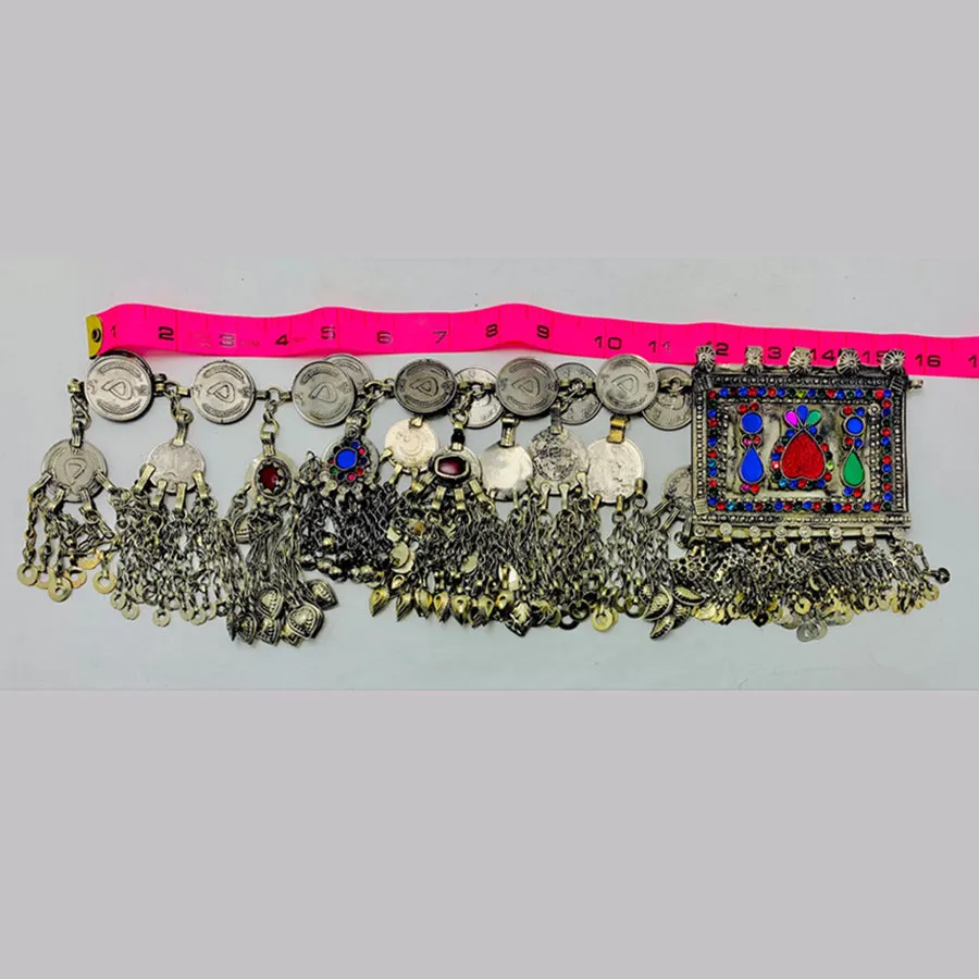 Vintage Kuchi Coins Belt,Tribal Gypsy Belly Belt