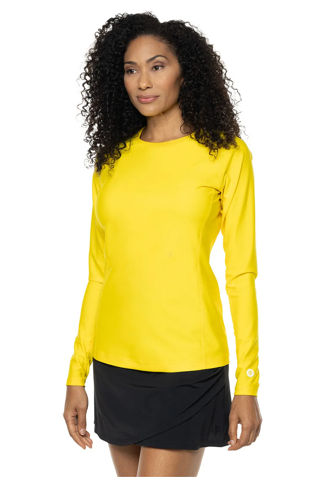 Women's Hightide Long Sleeve Swim Shirt | Bold Yellow