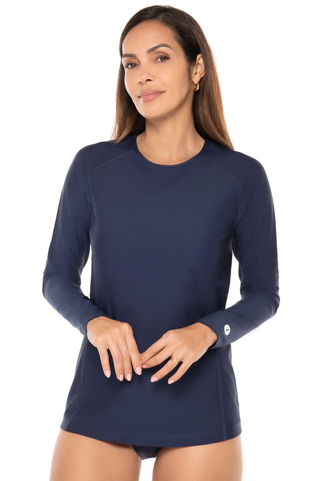 Women's Hightide Long Sleeve Swim Shirt  | Navy