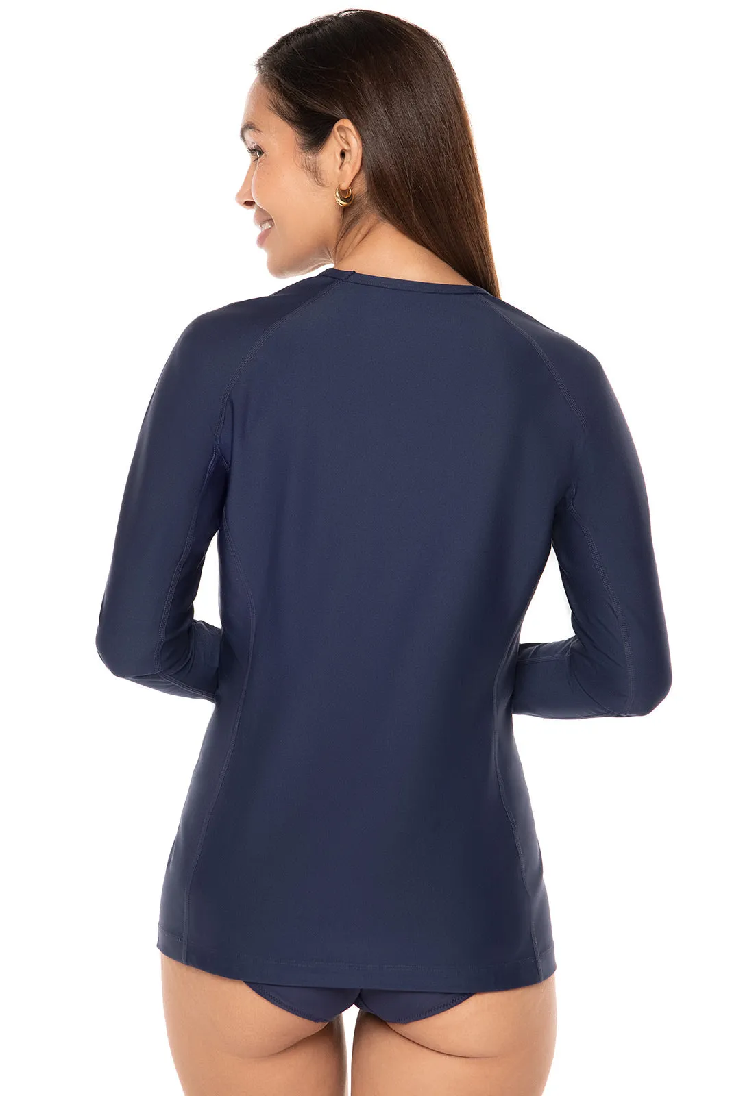 Women's Hightide Long Sleeve Swim Shirt  | Navy