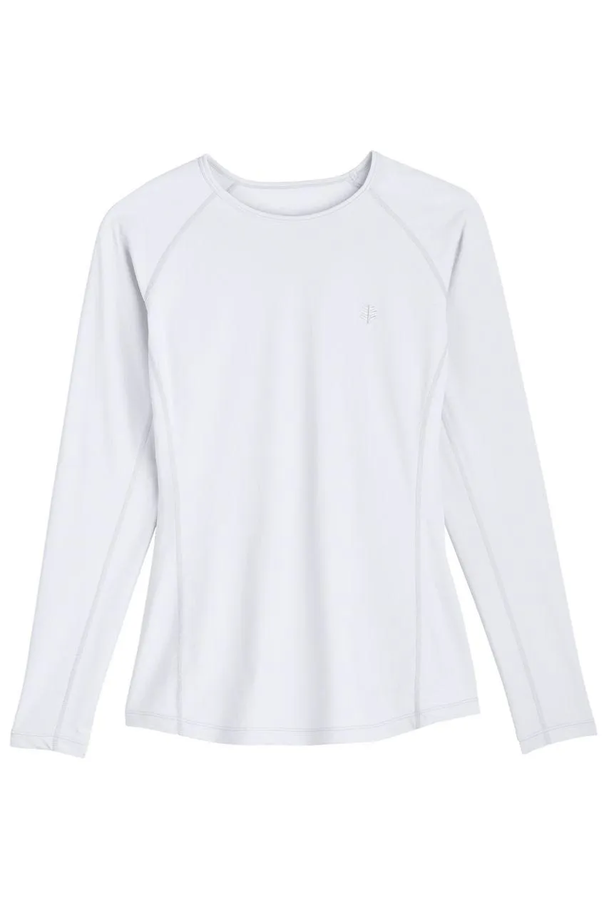 Women's Hightide Long Sleeve Swim Shirt  |  White